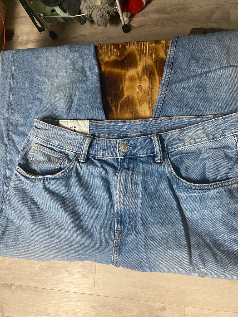 H&M Men's Relaxed Light Blue Denim Jeans